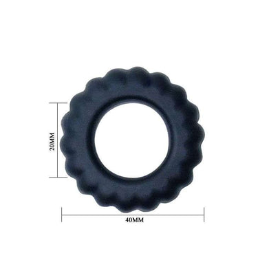 Anello Fallico Seghettato in Silicone per Più Erezioni e Stimolazione